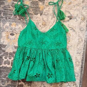 H&M Green Crop Top